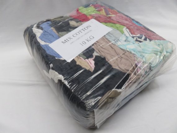Mixed Colour Cotton Rags 10Kg Compressed Bag (3)