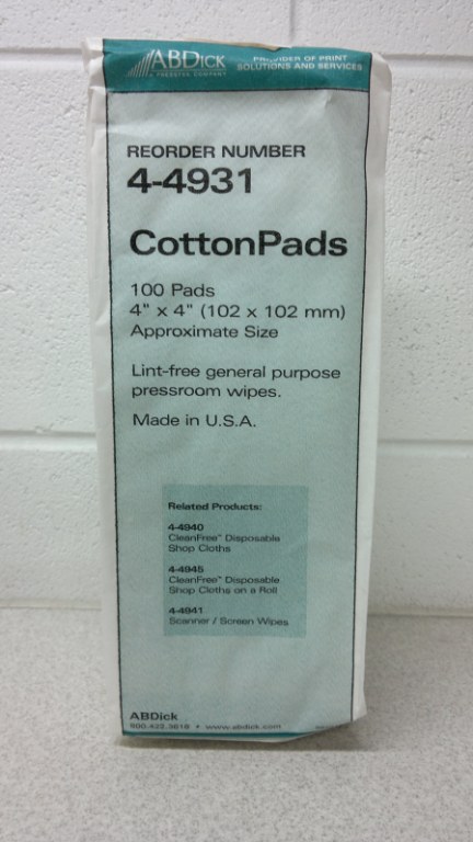 Cotton Litho Pads